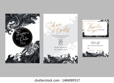 invitation to the wedding, a great celebration of lovers, the bride and groom.background texture luxury liquid marble and gold. for business cards, flyers, flyer, banner, website, paper printing. 