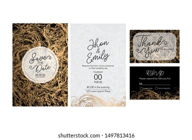 invitation to the wedding, a great celebration of lovers, the bride and groom.background texture luxury liquid marble and gold. for business cards, flyers, flyer, banner, website, paper printing. 