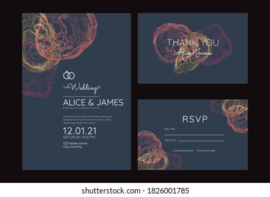 invitation to the wedding, a great celebration of lovers, the bride and groom.background texture luxury liquid marble and gold. for business cards, flyers, flyer, banner, website, paper printing. 