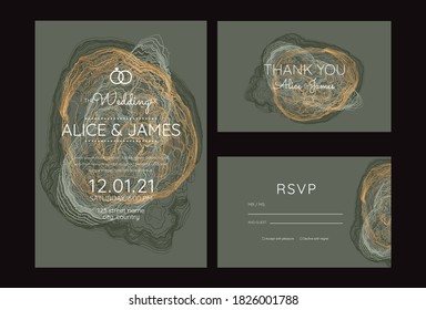 invitation to the wedding, a great celebration of lovers, the bride and groom.background texture luxury liquid marble and gold. for business cards, flyers, flyer, banner, website, paper printing. 