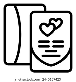 Invitation Wedding icon illustration For web, app, infographic, etc