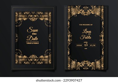 invitation wedding luxury card set