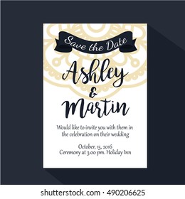 Invitation Wedding Mandala 