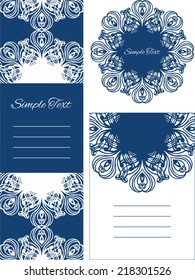 invitations with floral background