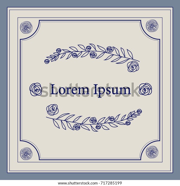 Invitations and holidays.egant frame in vintage style.\
Ornament for decorating of the menu,  cards. Design in vintage\
style. Elements for design. Vector decor. Registration of the text\
on wedding 