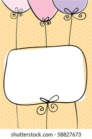 Invitations with place for your text