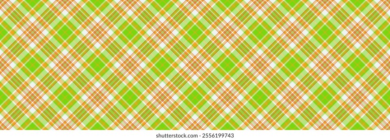 Invite background pattern fabric, grunge vector seamless check. Artwork texture plaid textile tartan in white and amber colors palette.