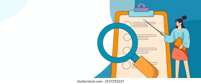 Invite friends to conduct questionnaire flat vector concept operation hand drawn illustration
