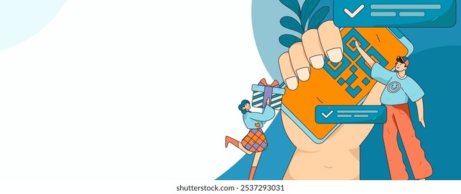 Convidar amigos para realizar questionário vetor plano conceito operação mão desenhada ilustração
