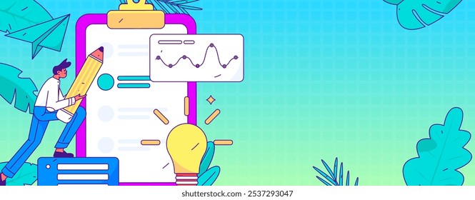 Convidar amigos para realizar questionário vetor plano conceito operação mão desenhada ilustração
