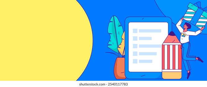Convidar amigos para realizar questionário vetor plano conceito operação mão desenhada ilustração
