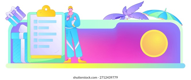 Convidar amigos para realizar questionário vetor plano conceito operação mão desenhada ilustração
