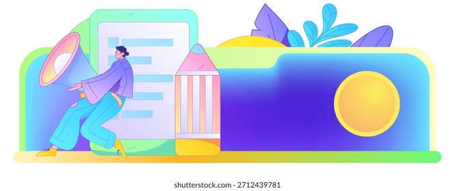 Convidar amigos para realizar questionário vetor plano conceito operação mão desenhada ilustração
