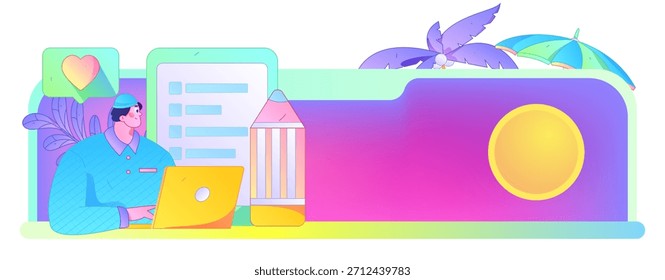 Convidar amigos para realizar questionário vetor plano conceito operação mão desenhada ilustração

