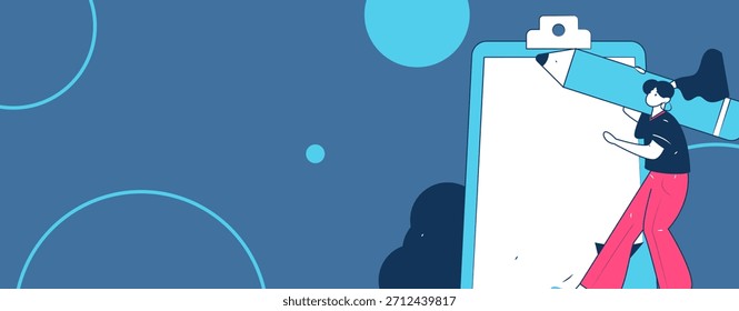 Convidar amigos para realizar questionário vetor plano conceito operação mão desenhada ilustração
