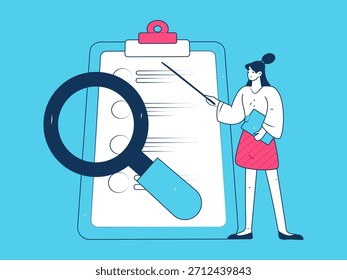 Convidar amigos para realizar questionário vetor plano conceito operação mão desenhada ilustração

