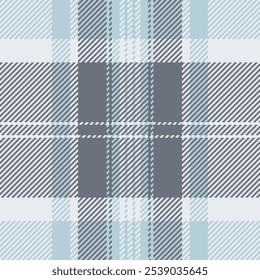Convide o tartan sem emenda cheque, evento xadrez textura têxtil. Vetor de plano de fundo de tecido padrão King na paleta de cores brancas e pastel.