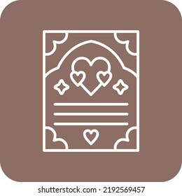 Icono de invitación al vector. Se puede usar para imprimir, móviles y aplicaciones web.