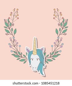 invited birthday party card with unicorn