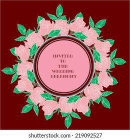 invited to the wedding ceremony. design idea cards
