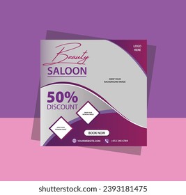 Inviting beauty salon social media post, serene visuals, perfect for promoting relaxation and wellness services with an alluring appeal.