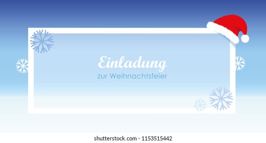 inviting christmas celebration snow nikolaus cap vector illustration EPS10