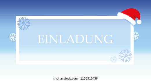 inviting christmas celebration snow red cap vector illustration EPS10