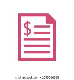 Invoice bill icon