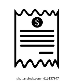 Invoice bill icon