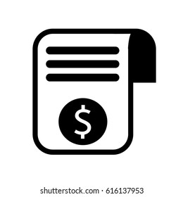 Invoice bill icon