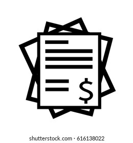 Invoice bill icon
