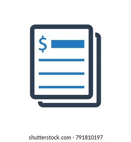 Invoice / bill Icon