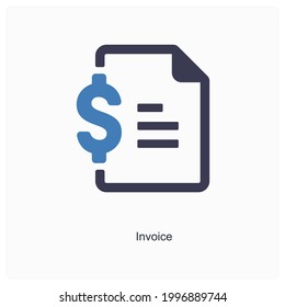 Concepto de icono de factura 