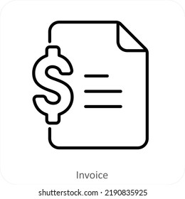 Concepto de icono de factura