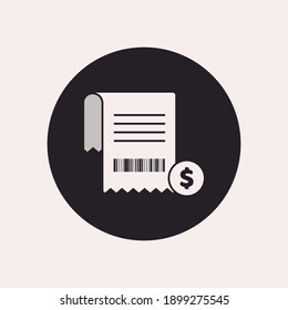 Invoice or bill icon design vector illustration