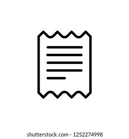 Invoice, bill icon suitable for info graphics, websites and print media and interfaces.