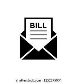 Invoice, bill icon suitable for info graphics, websites and print media and interfaces.