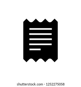 Invoice, bill icon suitable for info graphics, websites and print media and interfaces.