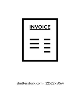 Invoice, bill icon suitable for info graphics, websites and print media and interfaces.