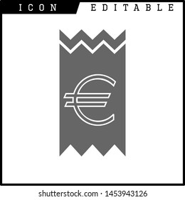 Invoice, bill icon suitable for info graphics, websites and print media and interfaces. Line vector icon