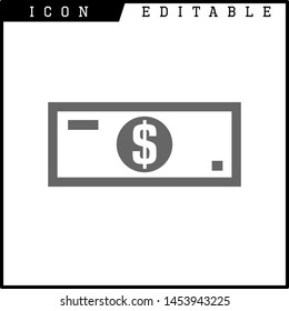Invoice, bill icon suitable for info graphics, websites and print media and interfaces. Line vector icon