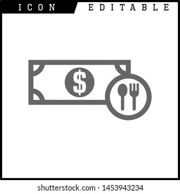 Invoice, bill icon suitable for info graphics, websites and print media and interfaces. Line vector icon