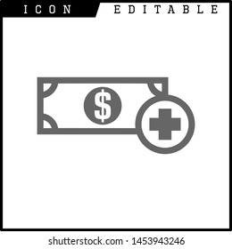 Invoice, bill icon suitable for info graphics, websites and print media and interfaces. Line vector icon