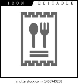 Invoice, bill icon suitable for info graphics, websites and print media and interfaces. Line vector icon