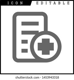 Invoice, bill icon suitable for info graphics, websites and print media and interfaces. Line vector icon