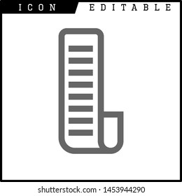 Invoice, bill icon suitable for info graphics, websites and print media and interfaces. Line vector icon