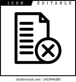 Invoice, bill icon suitable for info graphics, websites and print media and interfaces. Line vector icon