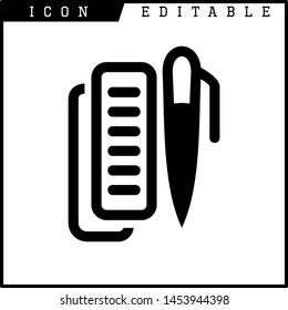 Invoice, bill icon suitable for info graphics, websites and print media and interfaces. Line vector icon