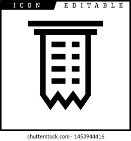 Invoice, bill icon suitable for info graphics, websites and print media and interfaces. Line vector icon