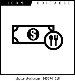Invoice, bill icon suitable for info graphics, websites and print media and interfaces. Line vector icon
